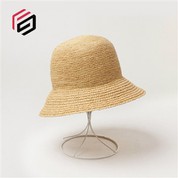 Raffia Bucket Hat Dame